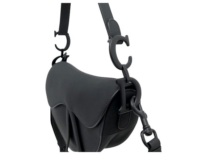 Christian Dior NUOVA BORSA A MANO DIOR SADDLE SO BLACK MEDIUM PELLE NERA TRACOLLA Nero - vista 7