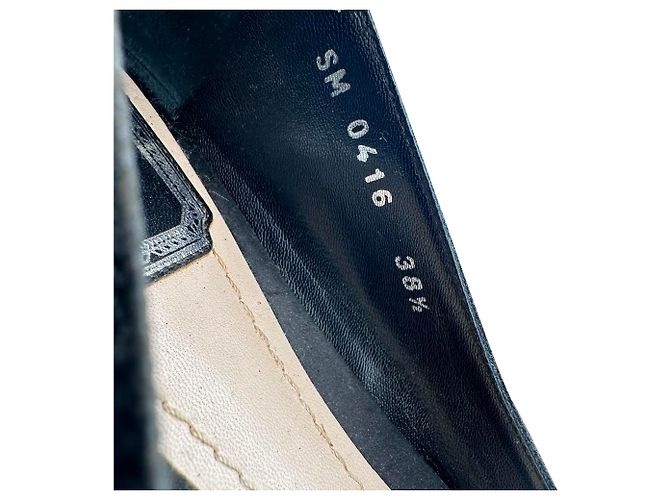 Ballerine a punta Dior decorate con rose in glitter nero - vista 15
