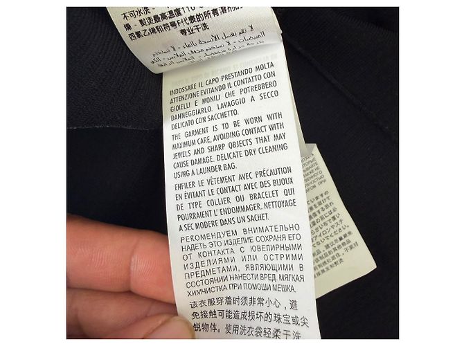 Falda midi de punto Alexander Wang en viscosa negra Negro - vista 10