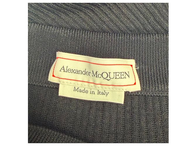 Falda midi de punto Alexander Wang en viscosa negra Negro - vista 4