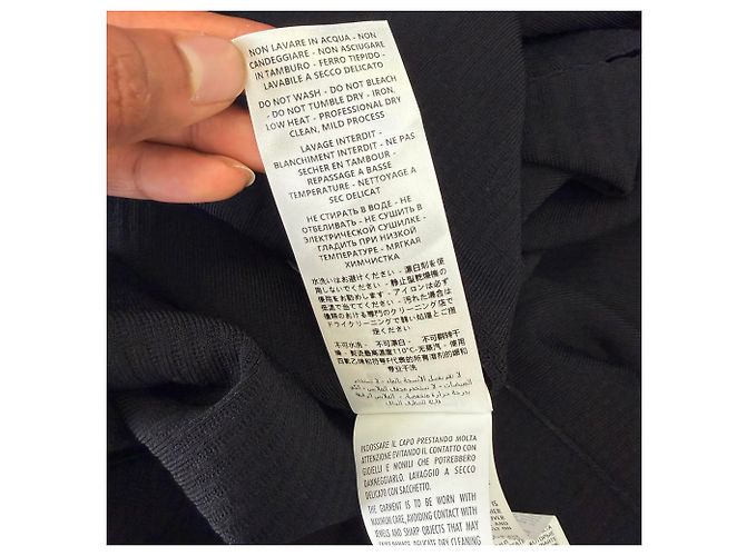 Falda midi de punto Alexander Wang en viscosa negra Negro - vista 9