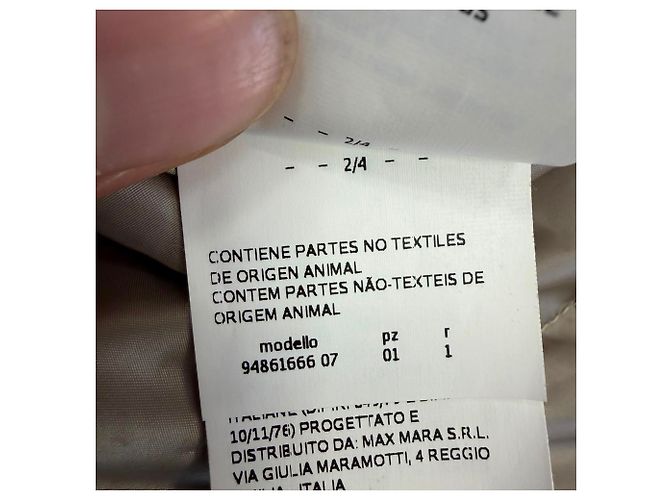 Abrigo de plumón reversible Noveast S Max Mara en poliamida khaki Verde Caqui - vista 11