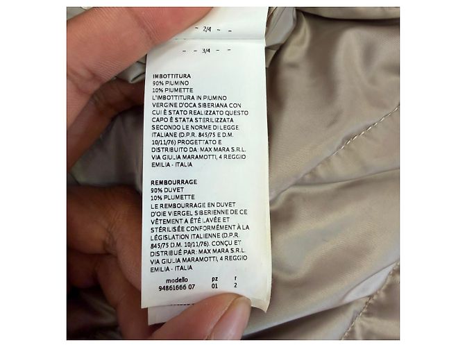 Abrigo de plumón reversible Noveast S Max Mara en poliamida khaki Verde Caqui - vista 13