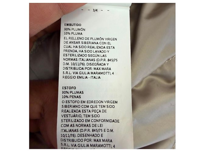 Abrigo de plumón reversible Noveast S Max Mara en poliamida khaki Verde Caqui - vista 15