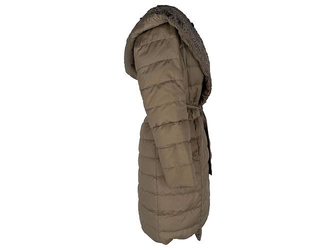 Abrigo de plumón reversible Noveast S Max Mara en poliamida khaki Verde Caqui - vista 2