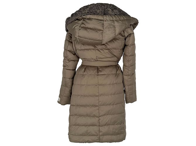 Abrigo de plumón reversible Noveast S Max Mara en poliamida khaki Verde Caqui - vista 3