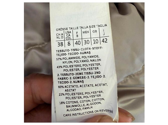Abrigo de plumón reversible Noveast S Max Mara en poliamida khaki Verde Caqui - vista 5