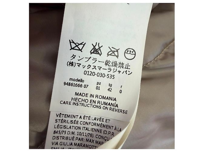 Abrigo de plumón reversible Noveast S Max Mara en poliamida khaki Verde Caqui - vista 7