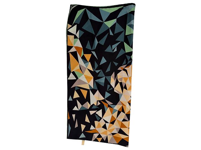Lenço Cartier Panthère Motif Pixel em seda multicolorida Multicor - vista 2