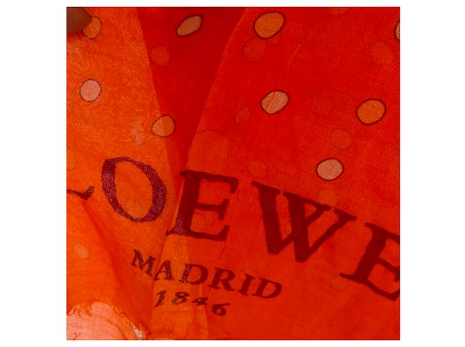Écharpe Loewe Vibrant Print en modal orange - vue 4