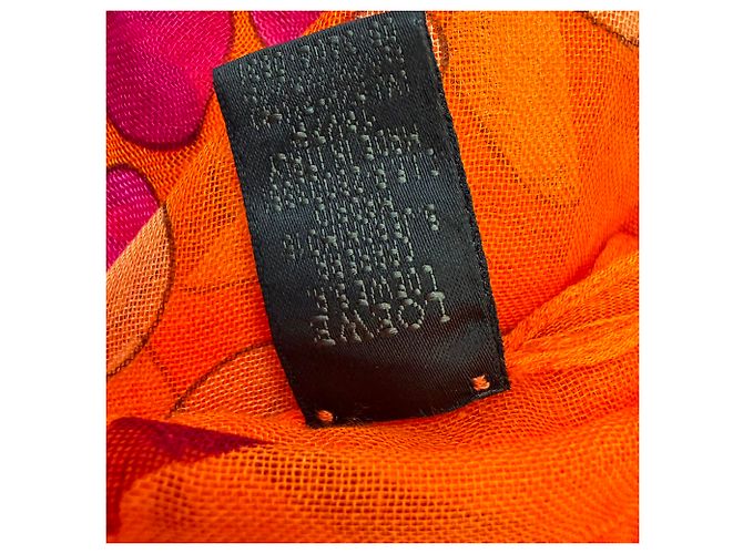 Écharpe Loewe Vibrant Print en modal orange - vue 5