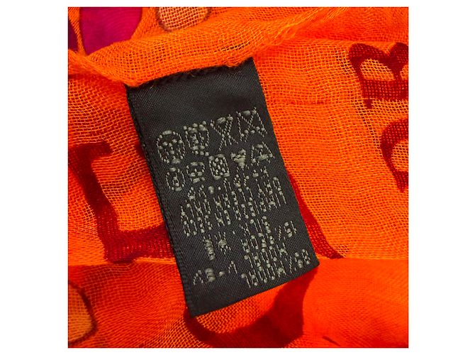 Écharpe Loewe Vibrant Print en modal orange - vue 6