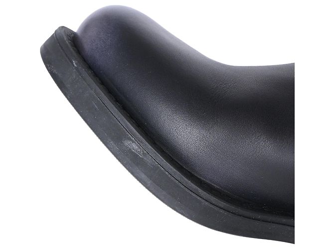 Miu Miu Biker-Boots mit Schnallenriemen aus schwarzem Leder - Ansicht 10