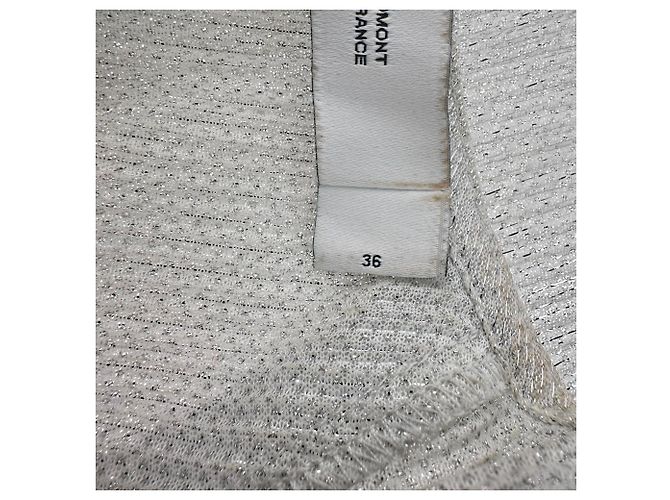 Iro Noumea Bluse aus metallic-silbernem Polyester Metallisch - Ansicht 6