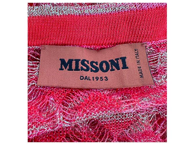 Abito Maxi Cover Up Missoni in Rayon Rosso - vista 3
