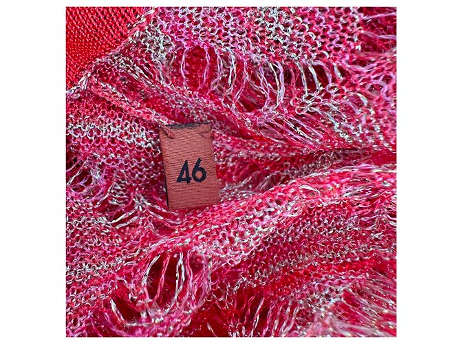 Abito Maxi Cover Up Missoni in Rayon Rosso - vista 5