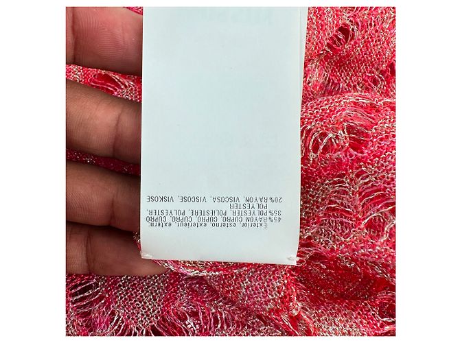 Abito Maxi Cover Up Missoni in Rayon Rosso - vista 9
