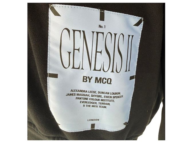 Genesis II by MCQ Athena Flowers Hoodie aus schwarzem Polyester - Ansicht 2