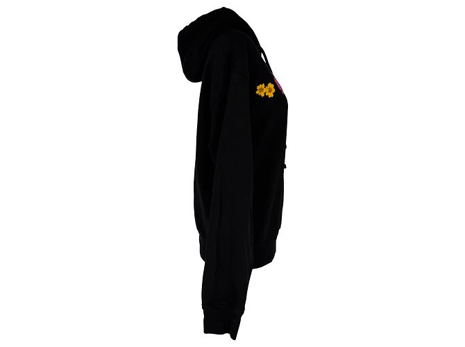 Genesis II by MCQ Athena Flowers Hoodie aus schwarzem Polyester - Ansicht 3