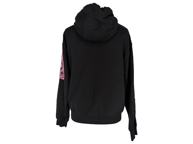 Genesis II by MCQ Athena Flowers Hoodie aus schwarzem Polyester - Ansicht 4