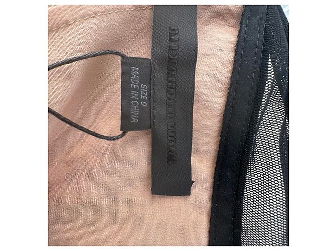 Mini abito cover-up in pizzo Alexander Wang in nylon nero - vista 4