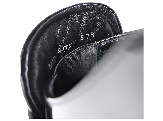 Mocassini Prada con logo Triangle in pelle verniciata nera Nero - vista 8