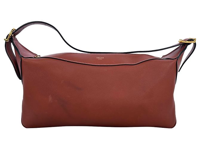 Céline Borsa a spalla Celine Romy Medium in pelle marrone Rosso - vista 2
