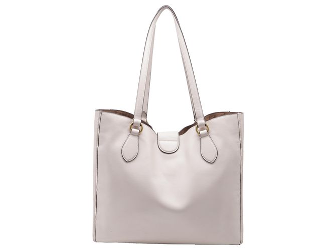 Borsa Tote Coach Theo in pelle bianca Bianco Crudo - vista 4