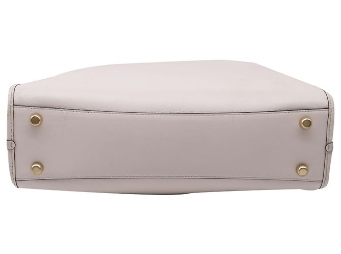 Borsa Tote Coach Theo in pelle bianca Bianco Crudo - vista 6