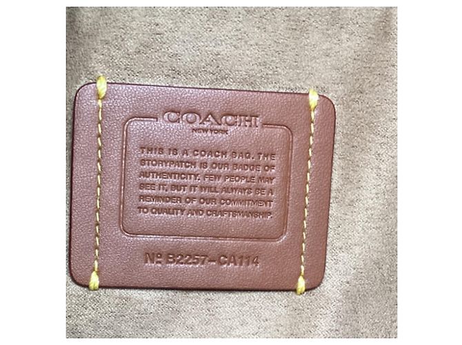 Borsa Tote Coach Theo in pelle bianca Bianco Crudo - vista 7