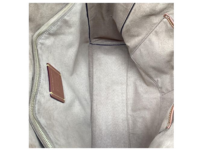 Borsa Tote Coach Theo in pelle bianca Bianco Crudo - vista 8
