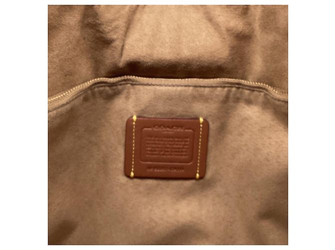 Borsa Tote Coach Theo in pelle bianca Bianco Crudo - vista 9