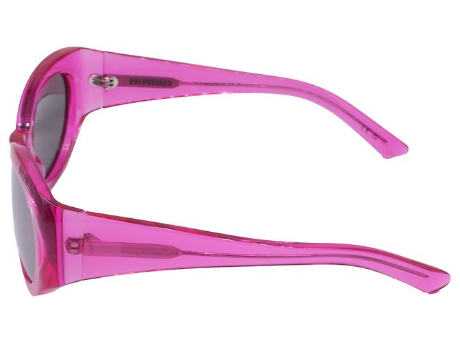 Occhiali da sole rotondi Balenciaga BB0267S in acetato rosa - vista 2