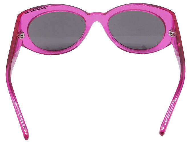 Occhiali da sole rotondi Balenciaga BB0267S in acetato rosa - vista 4