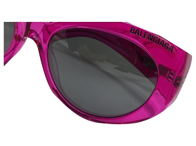 Occhiali da sole rotondi Balenciaga BB0267S in acetato rosa - vista 8