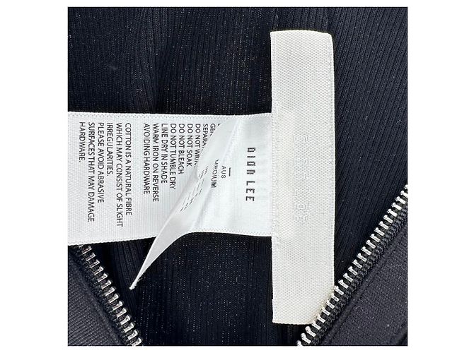 Autre Marque Top Corset Rib Combat Dion Lee in cotone nero - vista 4