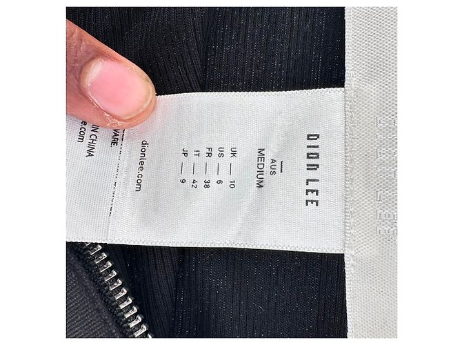 Autre Marque Top Corset Rib Combat Dion Lee in cotone nero - vista 5