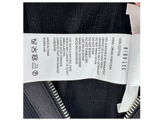 Autre Marque Top Corset Rib Combat Dion Lee in cotone nero - vista 6