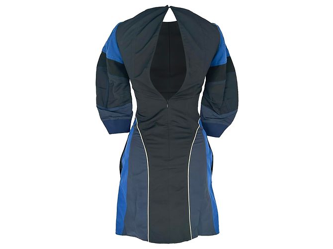 Stella Mc Cartney Stella Mccartney Giselle Patchwork Mini-Kleid aus multicolorigem Polyamid Mehrfarben - Ansicht 3