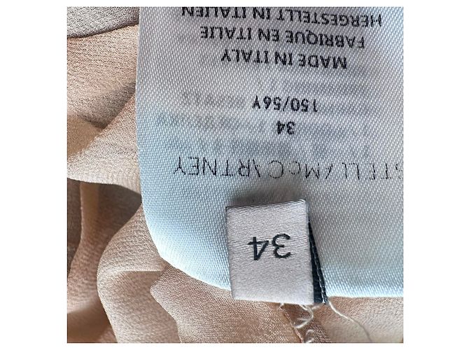 Stella Mc Cartney Vestido midi palabra de honor de encaje Stella Mccartney en algodón azul marino - vista 6