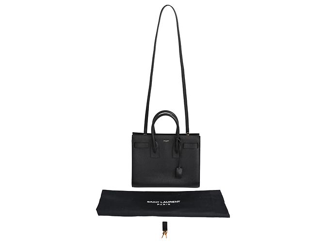 Yves Saint Laurent Saint Laurent Sac de Jour Shoulder Bag in pelle nera Nero - vista 28