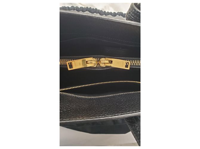 Yves Saint Laurent Saint Laurent Sac de Jour Shoulder Bag in pelle nera Nero - vista 31
