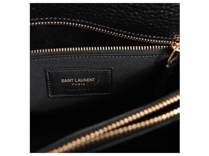 Yves Saint Laurent Saint Laurent Sac de Jour Shoulder Bag in pelle nera Nero - vista 6