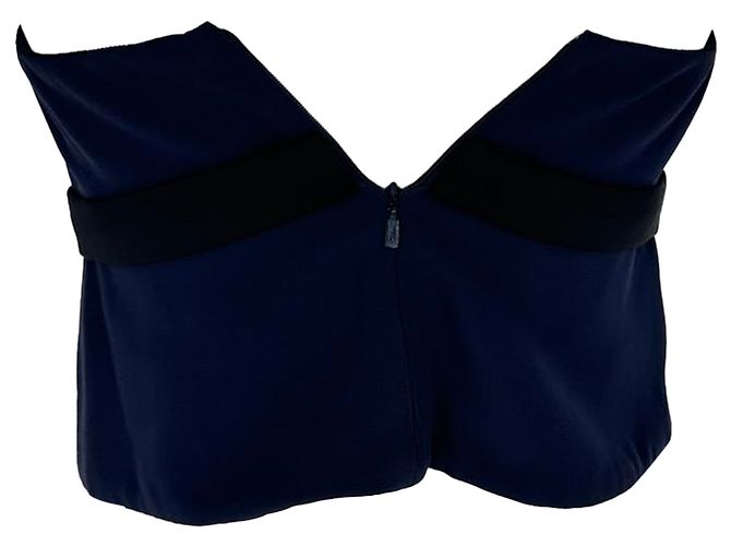 Chloé Pleated Accent Strapless Top in Multicolor Viscose Multiple colors - view 2