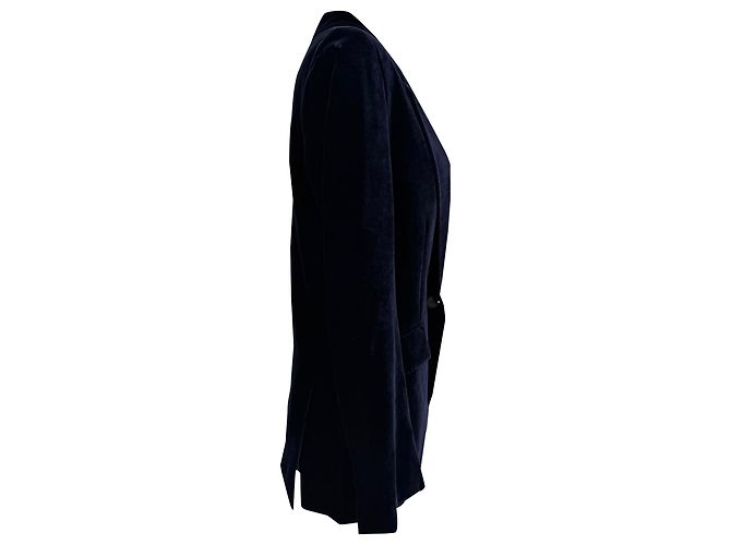 Stella Mc Cartney Blazer fluido Stella McCartney in viscosa blu navy - vista 2