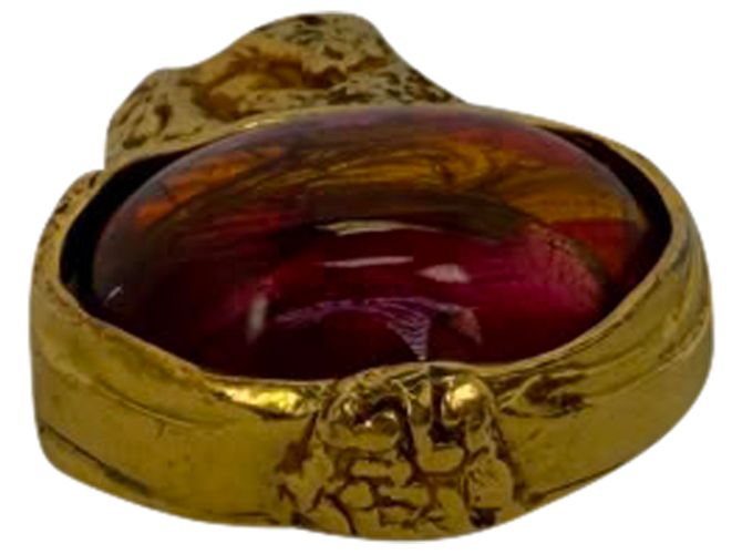 Yves Saint Laurent Arty Oval Ring in goldfarbenem Metall Golden - Ansicht 7