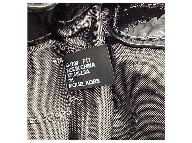 Borsa a tracolla Michael Kors Sloan Chain in pelle nera Nero - vista 8