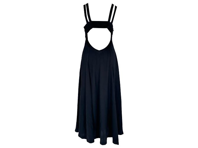 Abito midi Jason Wu GREY con bustier di paillettes in viscosa nera - vista 3