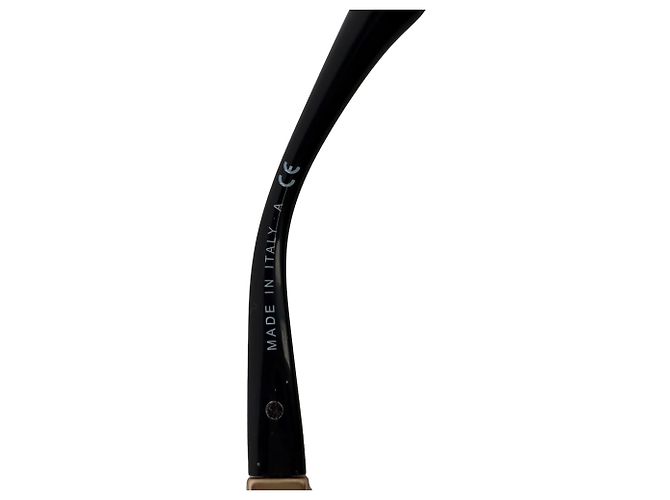 Timeless Chanel CH5370 Sonnenbrille Oversized Square Frame aus schwarzem Acetat Golden Metallisch - Ansicht 7