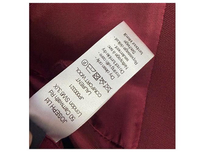 Joseph einreihiger Blazer aus bordeauxrotem Polyester - Ansicht 10
